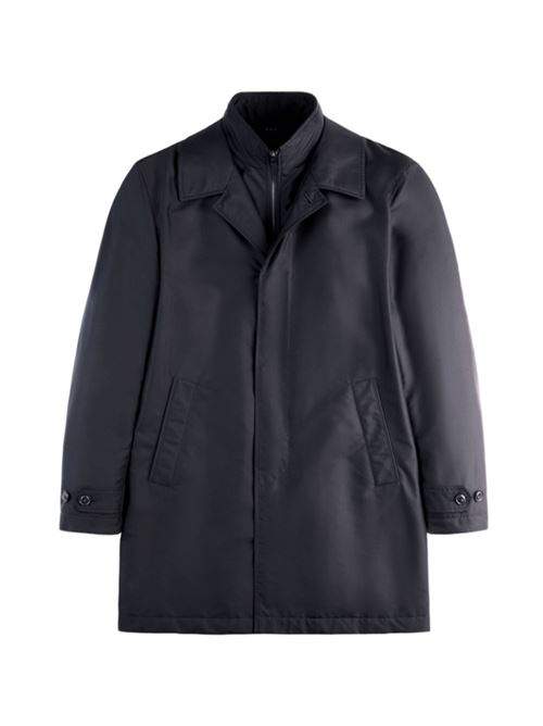 Impermeabile da uomo in popelin tecnico, colore blu FAY | NAM62510160AXXU804